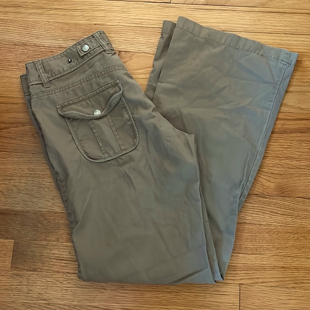 H&M wide leg Khaki pants size 10 cotton
